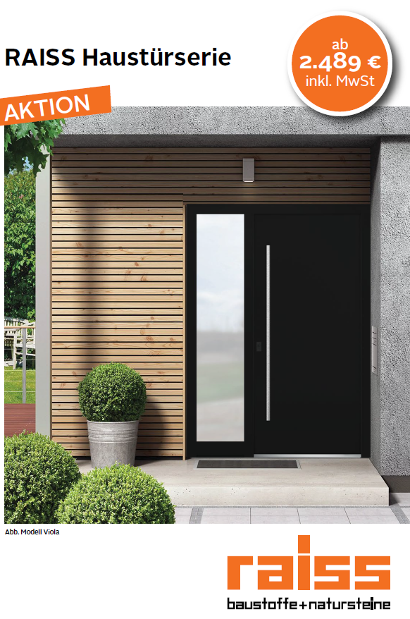 Deckblatt Aktion Raiss Haustürserie